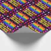 63e verjaardag: Het liefhebbende Kunstpatroon, Reg Cadeaupapier (Hoek)