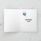 63e verjaardag kaarsen kaart (Binnen)