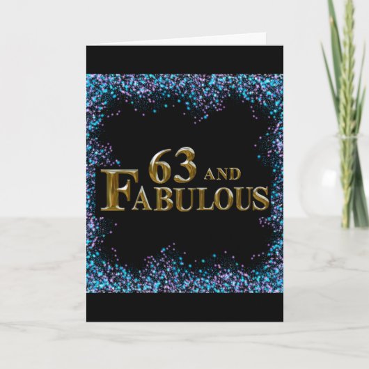63e verjaardag kaart (Voorkant)