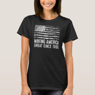 63e verjaardag maakt Amerika geweldig sinds 1960 T-shirt
