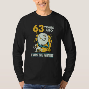63e verjaardag Mannen Humor 63 jaar geleden was ik T-shirt