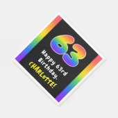 63e verjaardag: Regenboogspectrum # 63, Aangepaste Servet (Hoek)