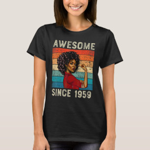 63e verjaardag sinds 1959 zwart Wom T-shirt