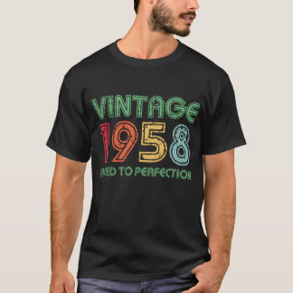  63e verjaardag van 1958 met perfecte beelden t-shirt