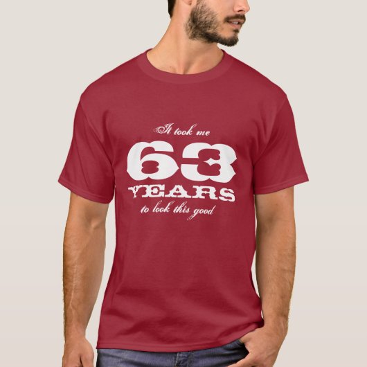 63e verjaardag van het shirt | jaar (Voorkant)