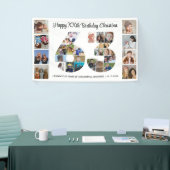 63e Verjaardagsfeest Nummer 63 Fotocollage Spandoek (Beurs)