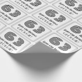 63ste verjaardag: Art Deco geïnspireerde stijl "63 Cadeaupapier (Hoek)