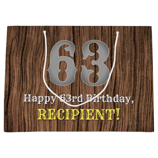 63ste verjaardag: Country Western geïnspireerd uit Groot Cadeauzakje (Voorkant)