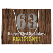 63ste verjaardag: Country Western geïnspireerd uit Groot Cadeauzakje (Achterkant)