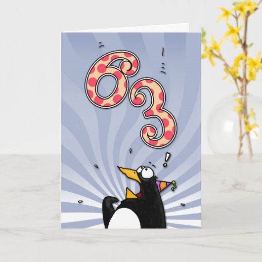 63ste Verjaardag - de Kaart van de Verrassing van (Gele Bloem)