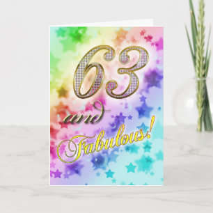 63ste verjaardag voor iemand Fabulous Kaart