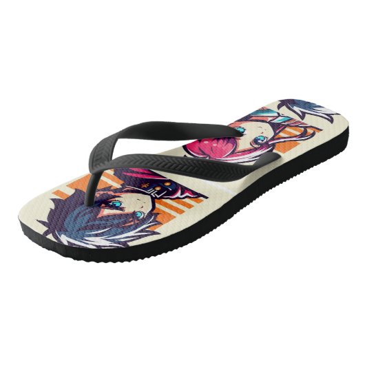 643 Anime stijl kleding - Flip Flop schoenen (Schuin)