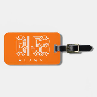 6453 ALUMNI Acryl Bagagelabel (Sinaasappel)