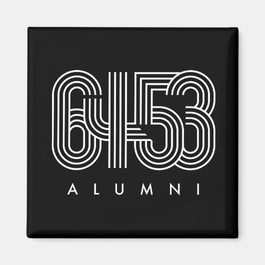 6453 ALUMNI-magneet Magneet (Voorkant)