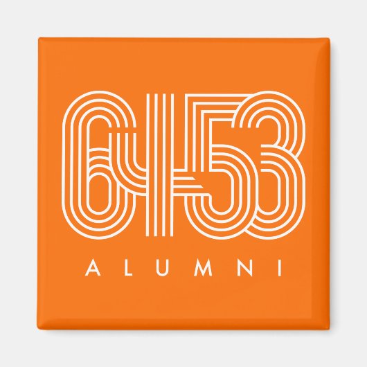 6453 ALUMNI-magneet Magneet (Voorkant)