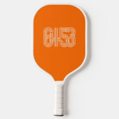 6453 Oranje Pickleball Paddle (Achterkant)