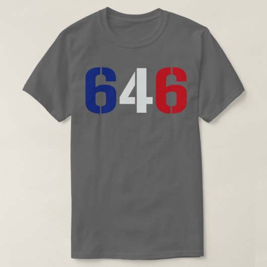 646 New York T-shirt (Design voorkant)