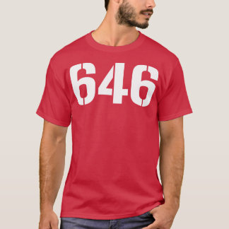 646 Witte tekst T-shirt