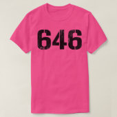 646 zwarte tekst t-shirt (Design voorkant)
