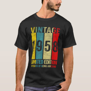 64  1958 64 jaar oud t-shirt