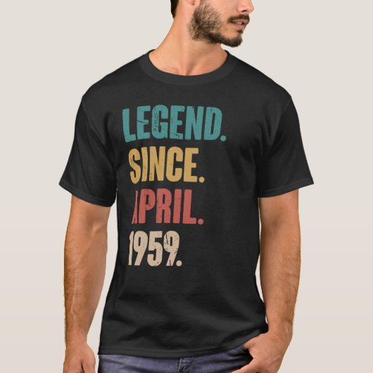 64 april 64 jaar oud azijnmerk t-shirt (Voorkant)
