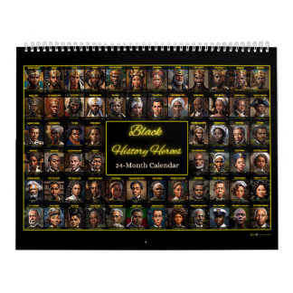64 Black History Heroes: een kalender van 24 maand