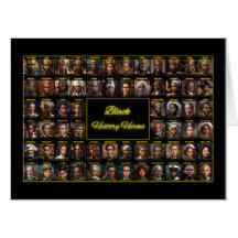 64 Black History Heroes Giant Gift Kaart