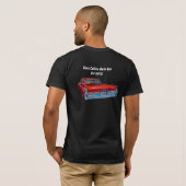 ’64 Cadillac Klassieke Auto Kunst T-shirt (Achterkant volledig)