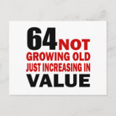 64 Een verjaardag die alleen maar groeit Briefkaart (Voorkant)
