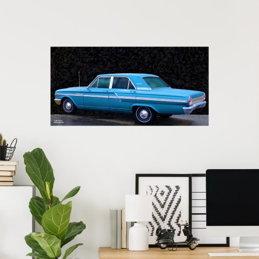 "64 FAIRLANE 500 POSTER (Thuiskantoor)