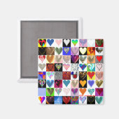 64 harten vierkante magneet (Voorkant / Achterkant)