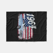 64 Impala Lowrider SS 4th of July Amerikaans Fleece Deken (Voorkant (Horizontaal))