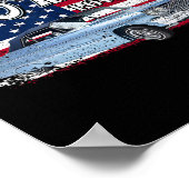 64 Impala Lowrider SS 4th of July Amerikaans Poster (Hoek)