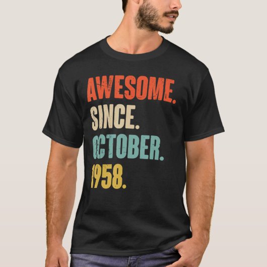 64 Jaar Oud 64e Verjaardag Grappig Geweldige Sinds T-shirt (Voorkant)