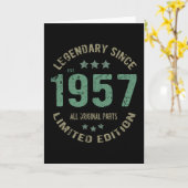 64 Jaar Oud Bday Legend 64e Verjaardag Kaart (Gele Bloem)