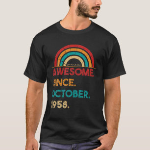 64 jaar oud Geweldige sinds oktober 1958 Geschenke T-shirt