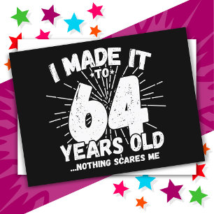 64 Jaar Oud Sarcastisch Meme Grappig 64e Verjaarda Briefkaart