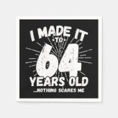 64 Jaar Oud Sarcastisch Meme Grappig 64e Verjaarda Servet (Voorkant)