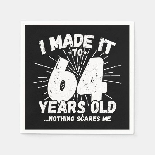 64 Jaar Oud Sarcastisch Meme Grappig 64e Verjaarda Servet (Voorkant)