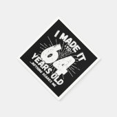 64 Jaar Oud Sarcastisch Meme Grappig 64e Verjaarda Servet (Hoek)