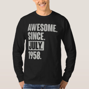 64 jaar oude 64e verjaardag Geweldige sinds juli 1 T-shirt