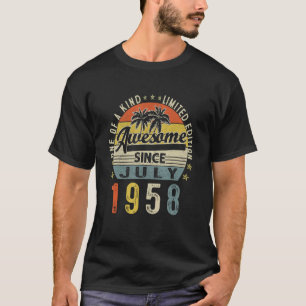 64 jaar Oude 64e verjaardag juli 1958 1 T-shirt