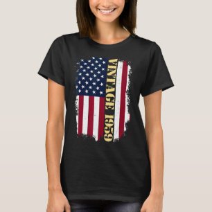 64 jaar oude Amerikaanse vlag 1959 Amerikaanse vl T-shirt