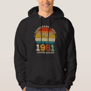 64 jaar oude Bday 1961 Geweldige 64e verjaardagsca Hoodie