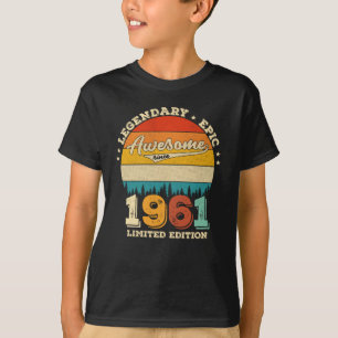 64 jaar oude Bday 1961 Geweldige 64e verjaardagsca T-shirt