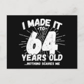 64 Jaar Oude Sarcastische Meme Leuk 64e Verjaardag Briefkaart (Voorkant)