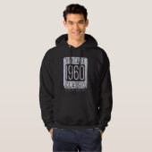 64 jaar oude Vintage 1960 64e verjaardag Hoodie (Voorkant volledig)