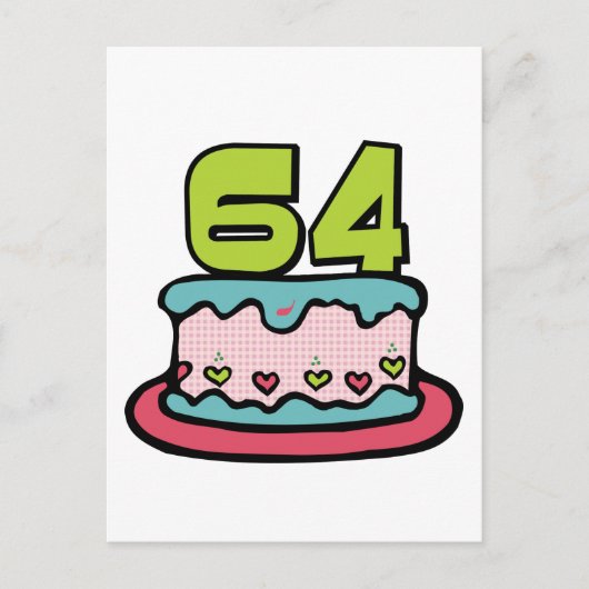 64 jaar oude vogelbeker briefkaart (Voorkant)