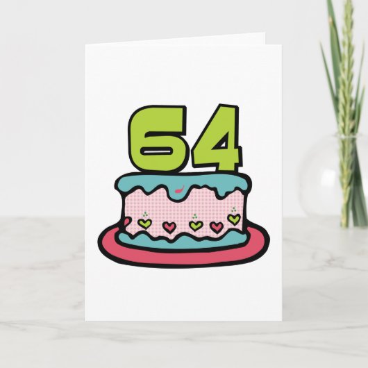 64 jaar oude vogelbeker kaart (Voorkant)