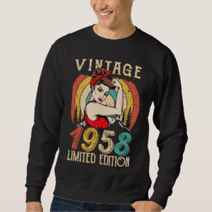 64 Jaar Ouderdom voor vrouwen Vintage 1958 Geb. Trui